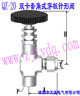 QZ-20 �p����-���ݼy��ʽ��������yQZ-20 Double-collet and Femals Screw Angle Pattern Wall-separting Needle Valve